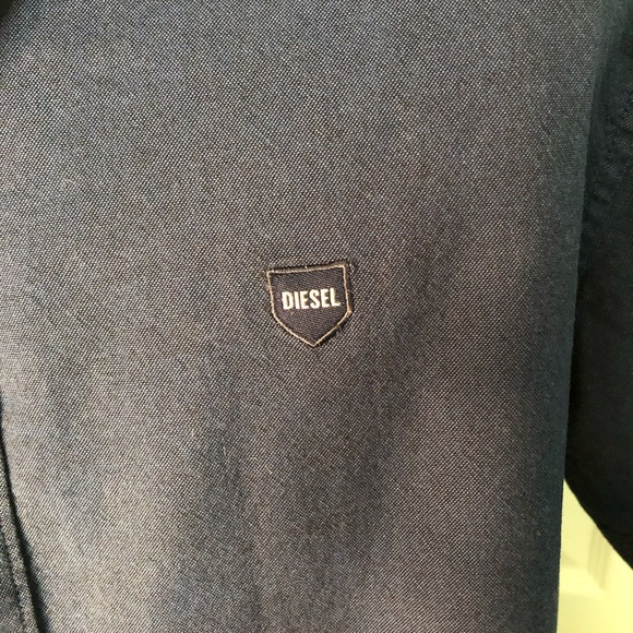 Diesel Blue Casual Button Down Shirt - Picture 5 of 8